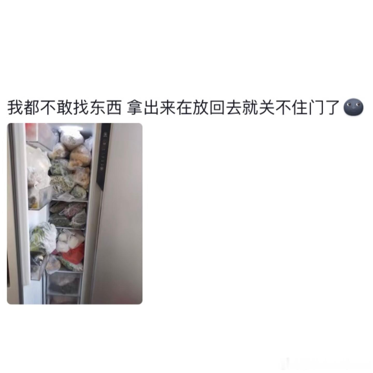 妈妈的冰箱里能放多少东西[允悲] 