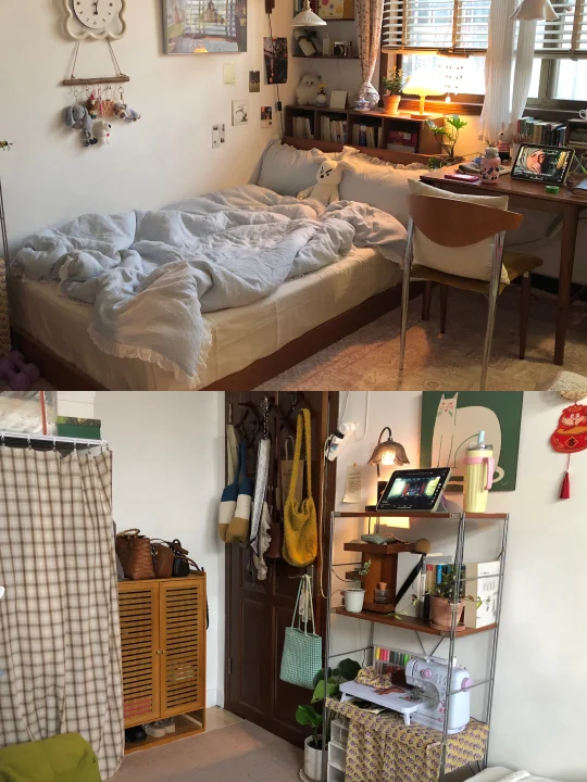 空间利用率很高的12平卧室布置🧺