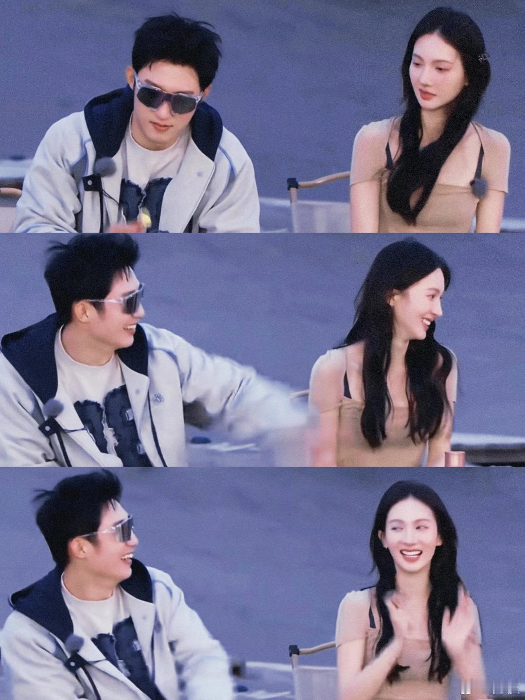 大家看现在就出发不是为了搞笑下饭吗怎么都嗑上了金晨黄景瑜难道这一对真的有点不一样