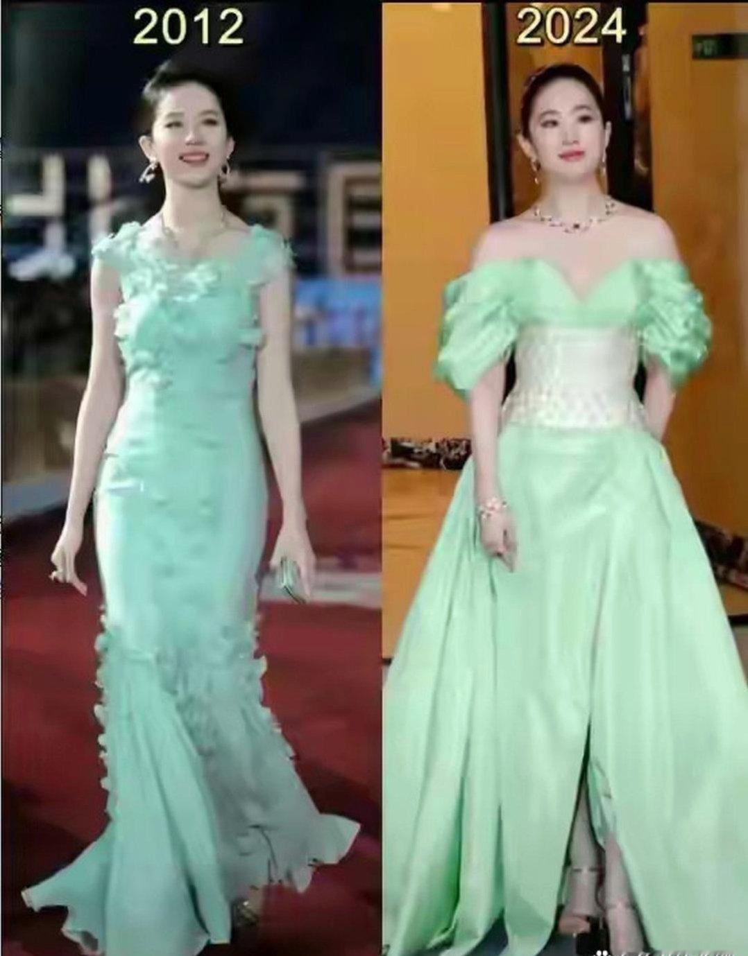 刘亦菲两种裙子 哪种更适合？ ​​​