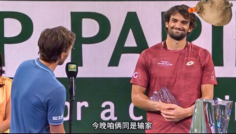 有福同享
有难同当
林德克内希和瓦舍罗在2026印第安维尔斯双打决赛中，0-2不