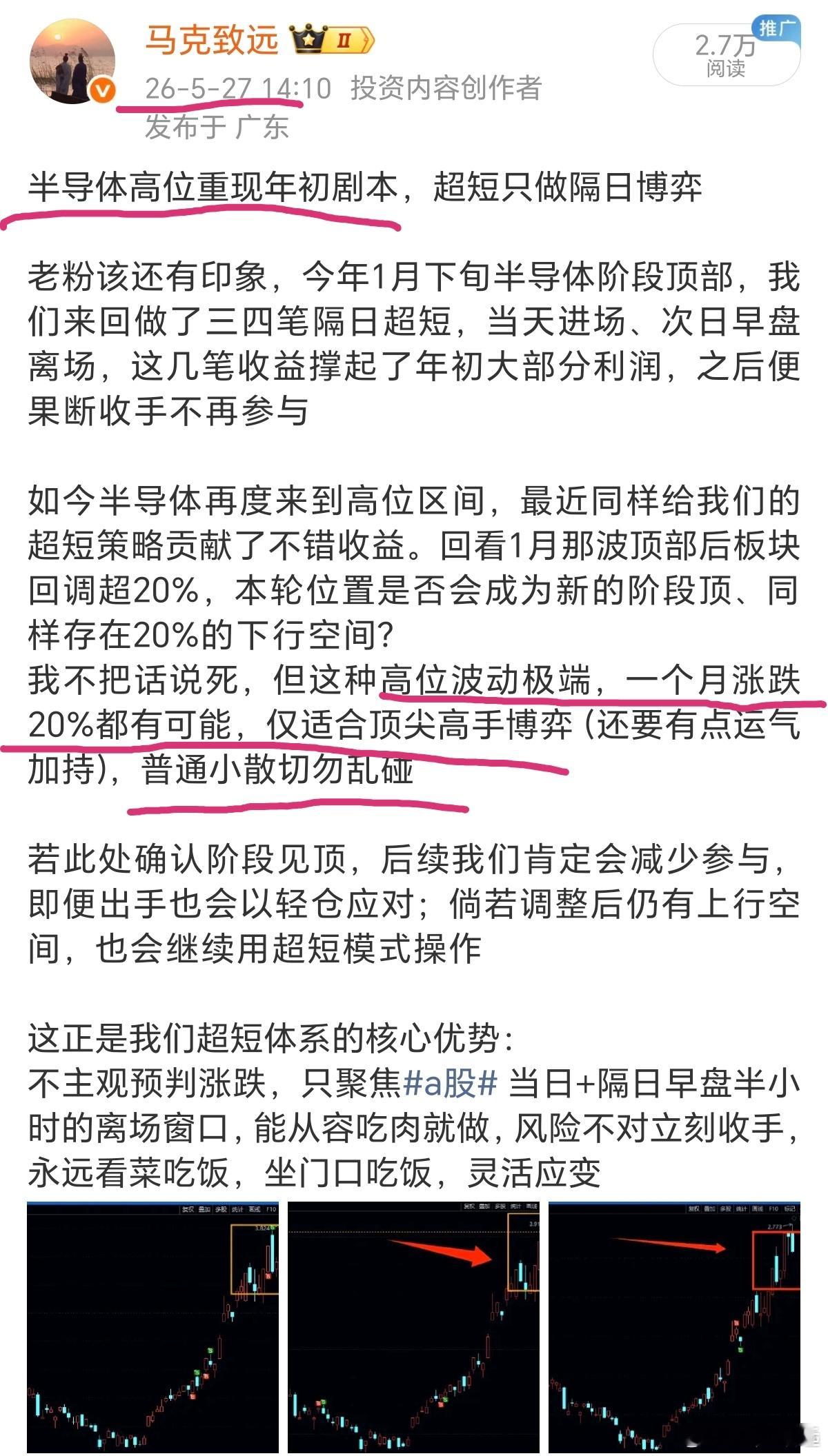  提前警示半导体高位风险，行情用暴跌印证预判回看5月27日发文，彼时半导体尚在阶
