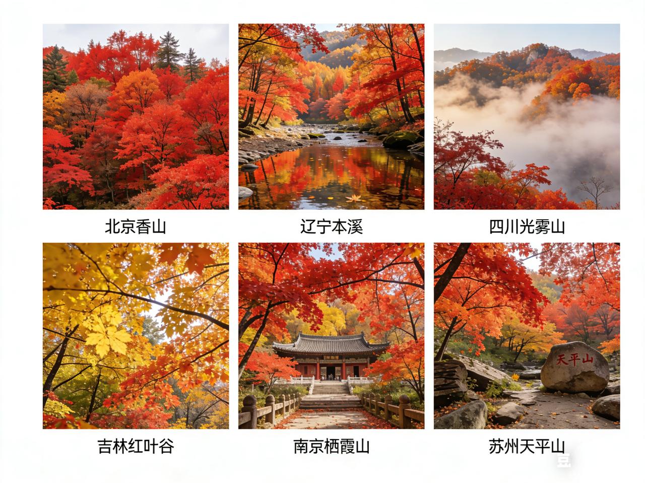 国内6大绝佳追枫地！10月错过再等一年
 
秋风一染，万山红遍。10月正是国内赏