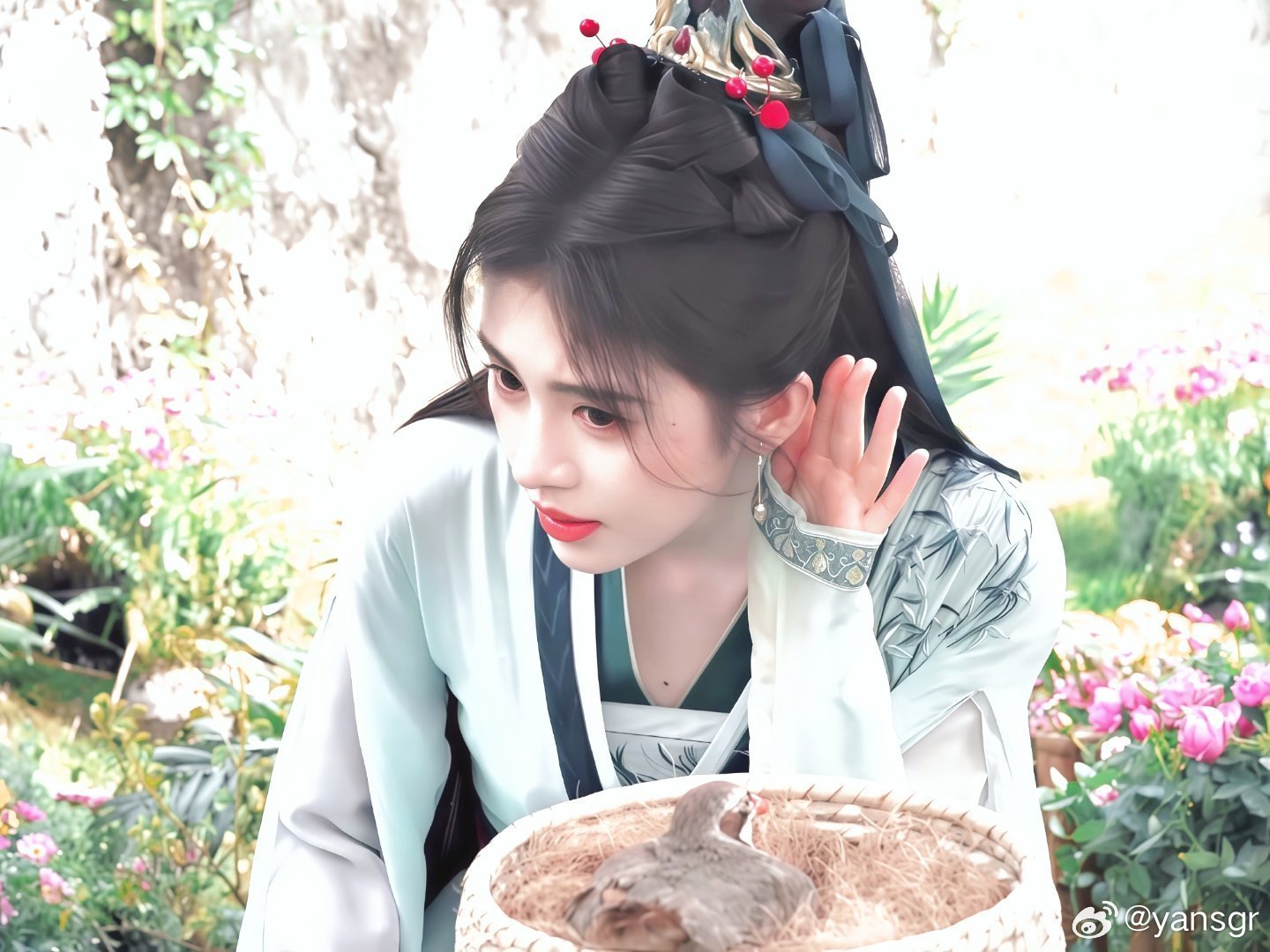 鞠婧祎  jjy鞠婧祎花间令 jjy鞠婧祎杨采薇“在某个不知名的角落许你岁岁平安