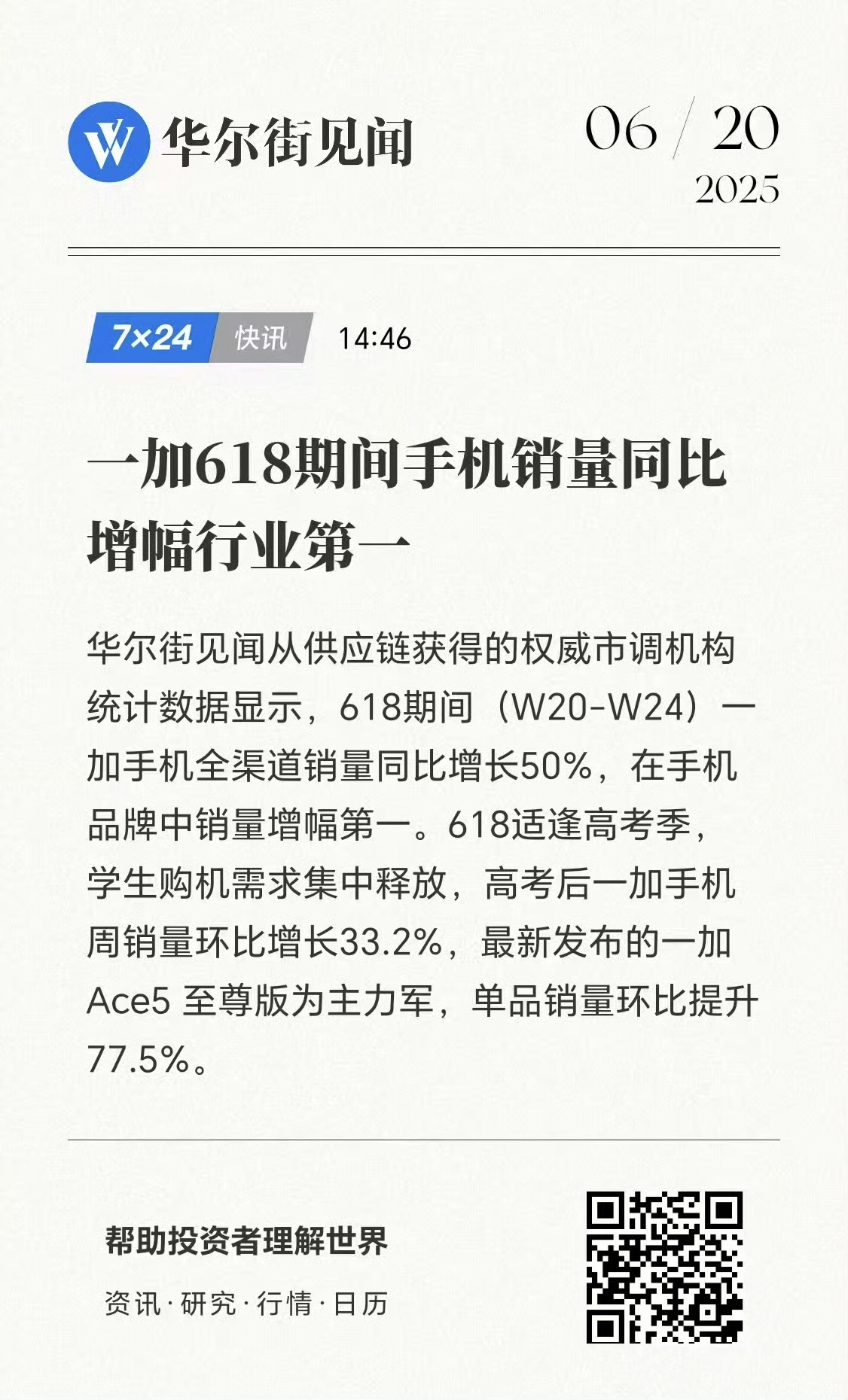 一加Ace5至尊版果然猛！618期间单品销量增加77.5%，一加新爆款王，性能和