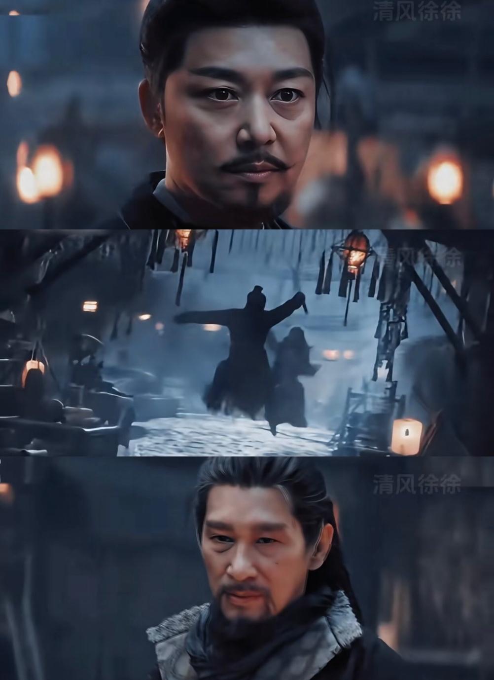 看到网友给长安二十四计起的别名，
笑死了，
两个老头在灯光昏暗的街头打起来了，