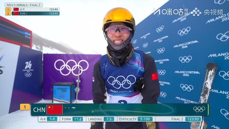 不是，我们这两跳质量都不错啊，为啥都只有123分左右啊？？？自由式化学男子空中技