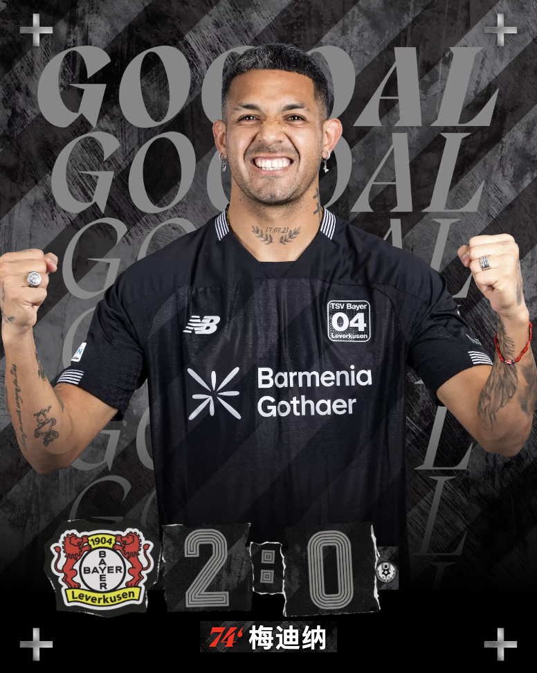 倒车开起来！！！加西亚开出角球，梅迪纳在后点凌空抽射破门！！！2️⃣-0️⃣！！
