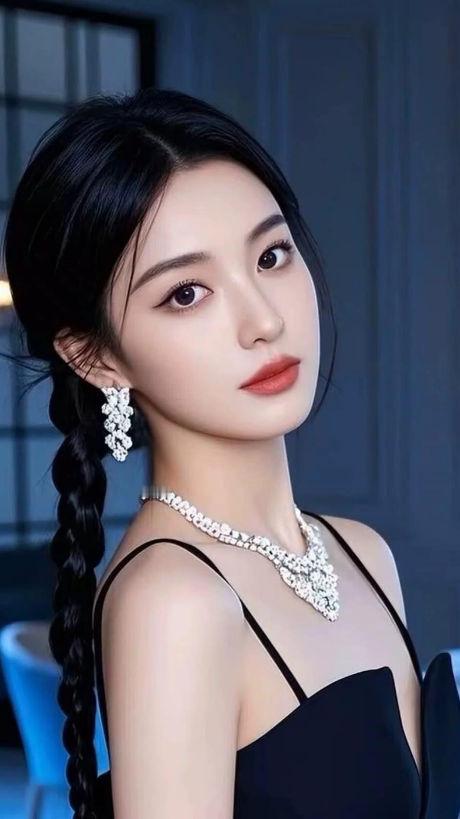 优雅黑裙，闪耀珠宝，气质女神，魅力无限！💃✨