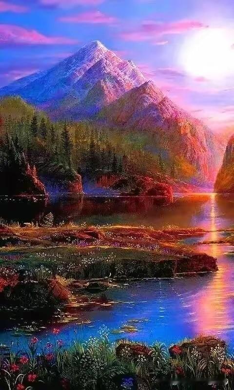 上联:雾散山峄秀
 下联:云开日月明