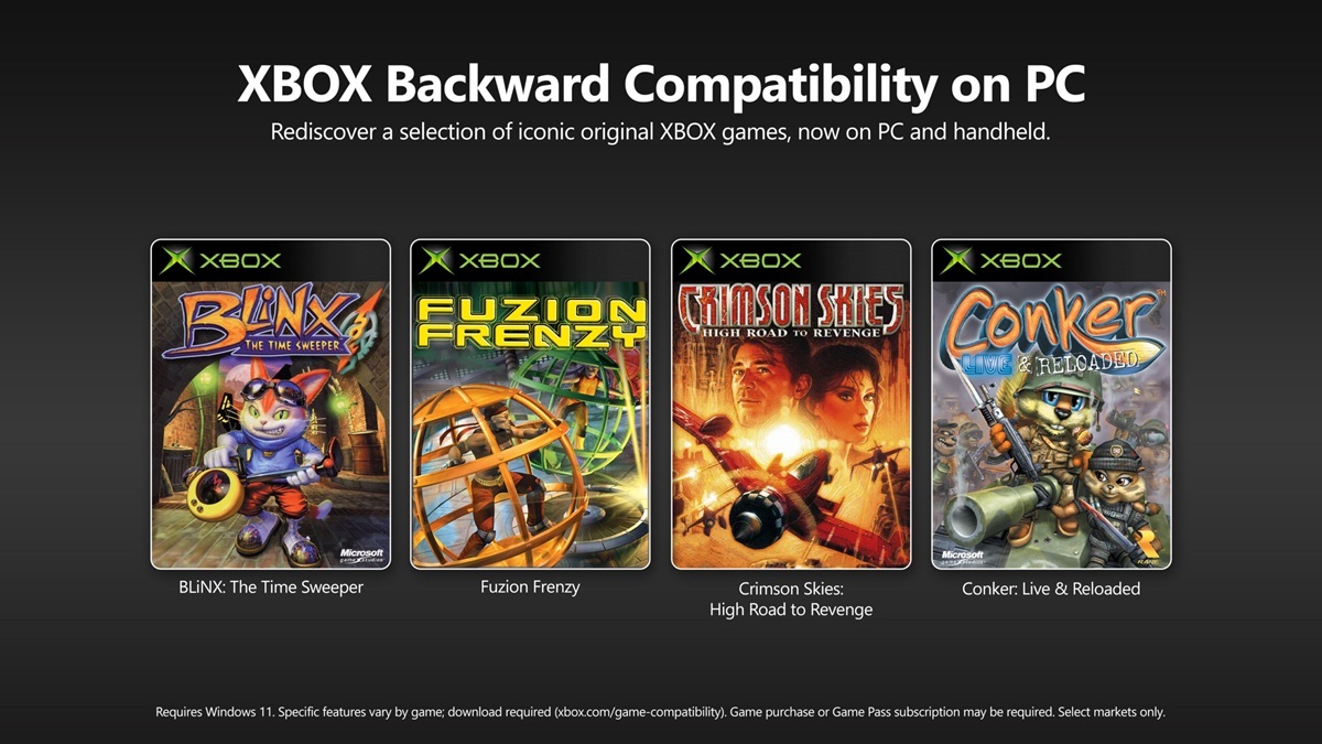 PC也能玩初代XBOX主机游戏微软扩展向下兼容功能，首批四款游戏XBOX向下兼容