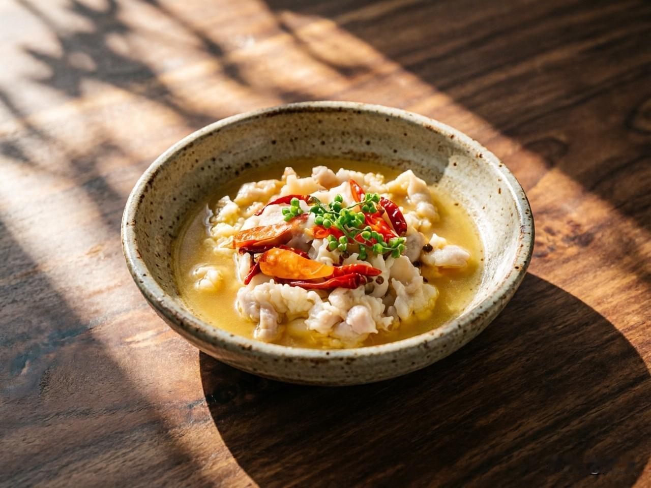 酸汤小滑肉

食材准备：

1. 主料：猪里脊肉 300克（切薄片），金针菇 1