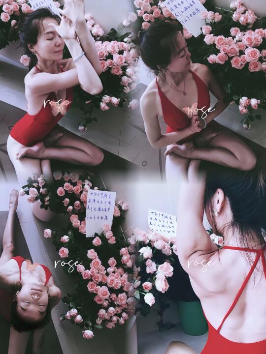 当玫瑰开到荼蘼，用瑜伽定格热爱与勇气🌸