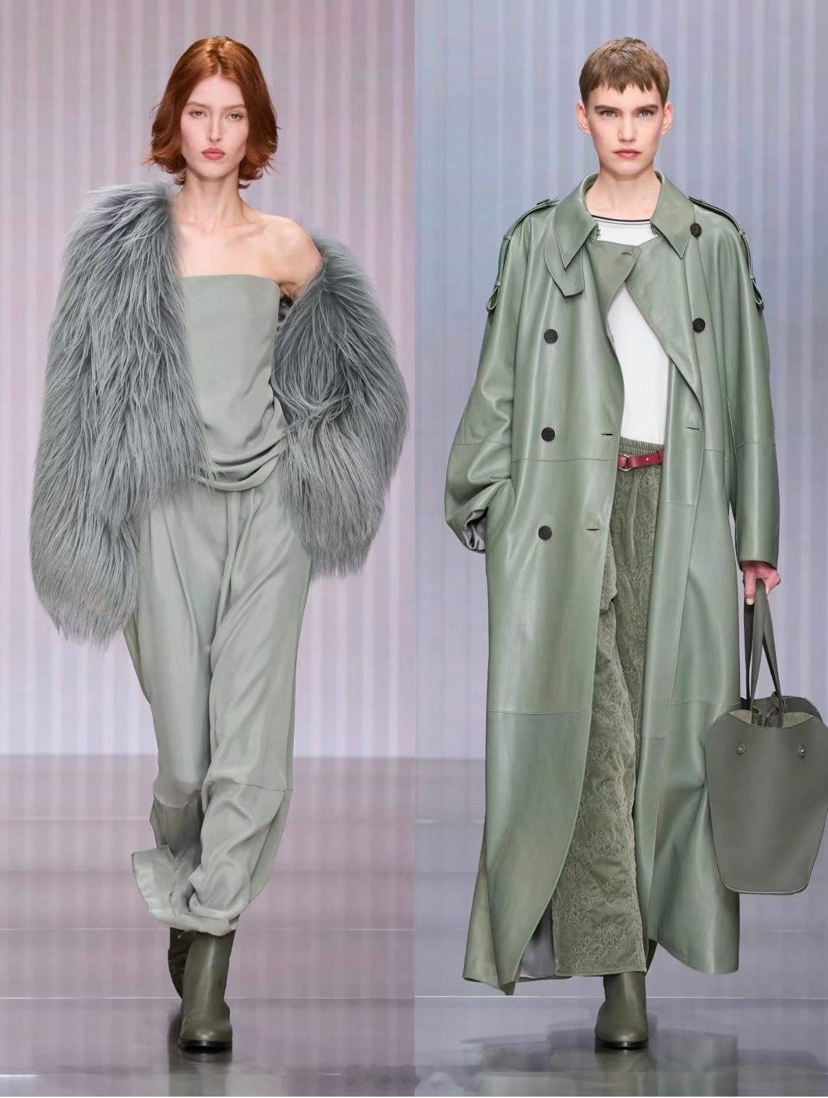 26 Armani秀场主调奶糯绿🍃🍃追随高定审美，我们把这份柔和，化作一款又