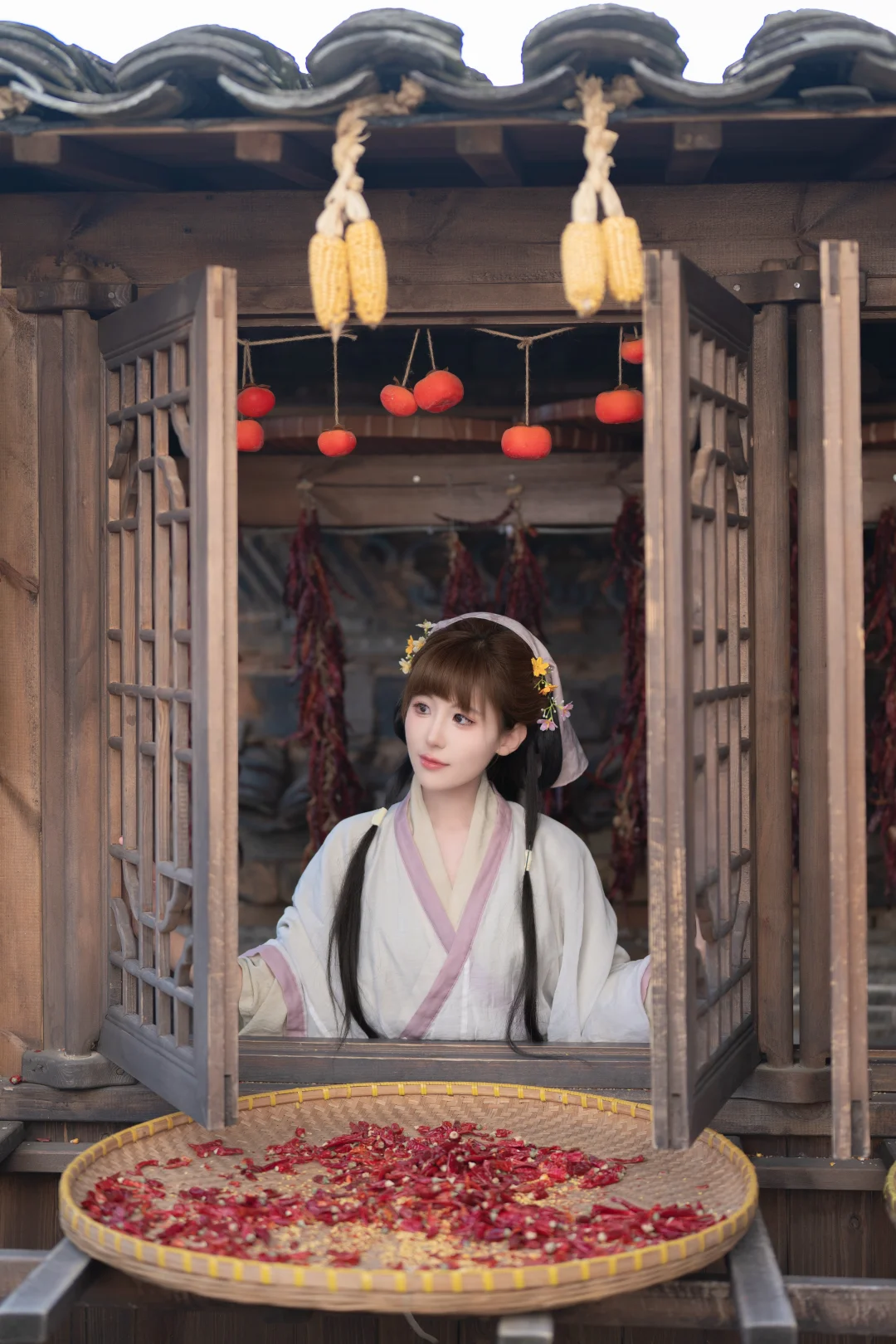 去篁岭，做个晒秋女👧