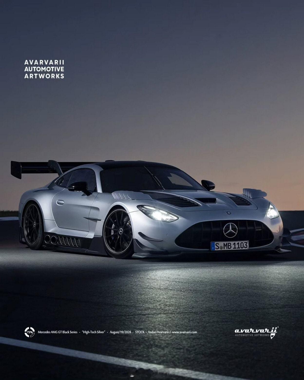 全新一代奔驰AMG GT Black Series渲染图  全新一代奔驰AMG 