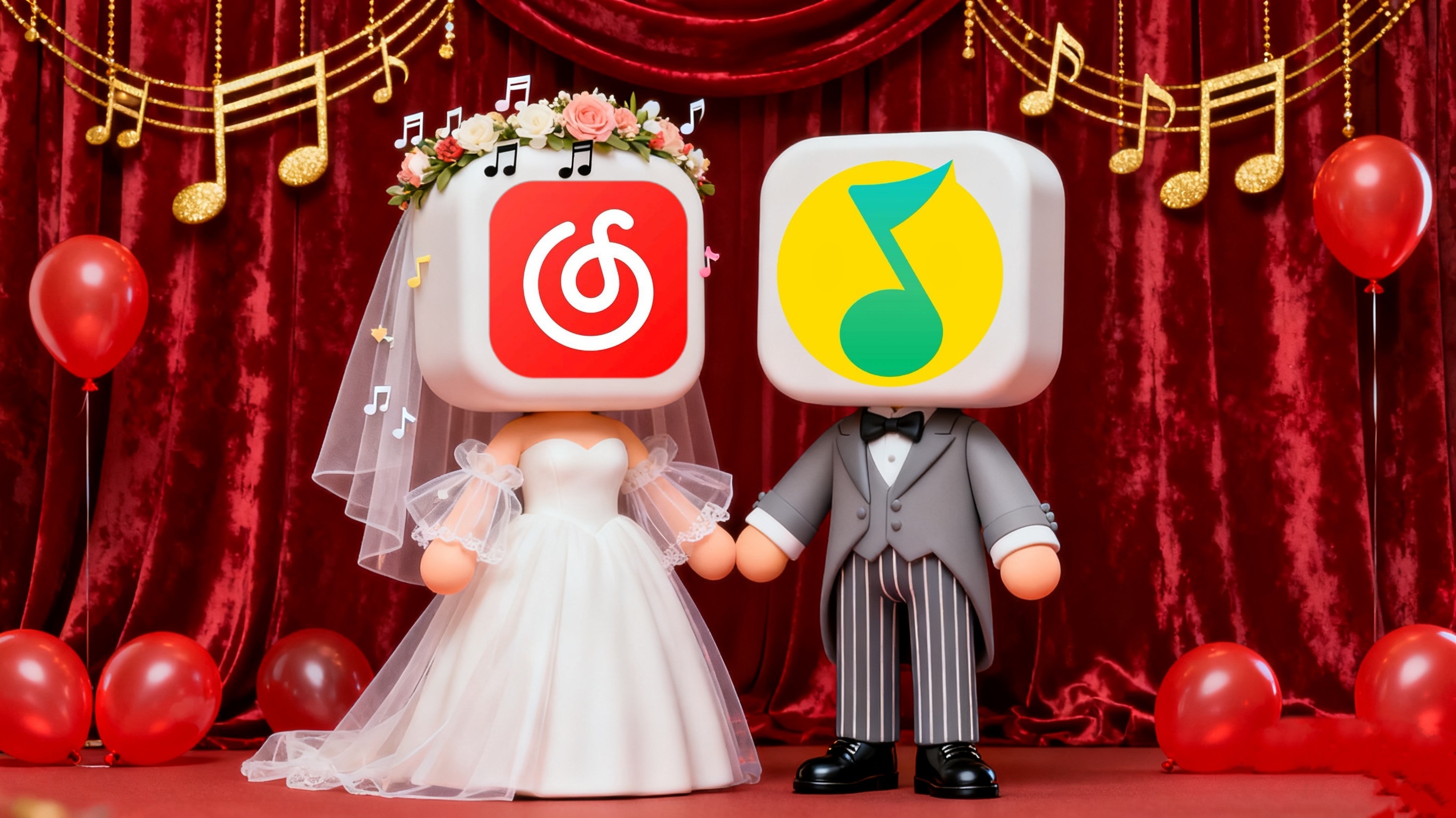 梓渝：网易腾讯的证婚人，腾云驾雾成了。 ​​​