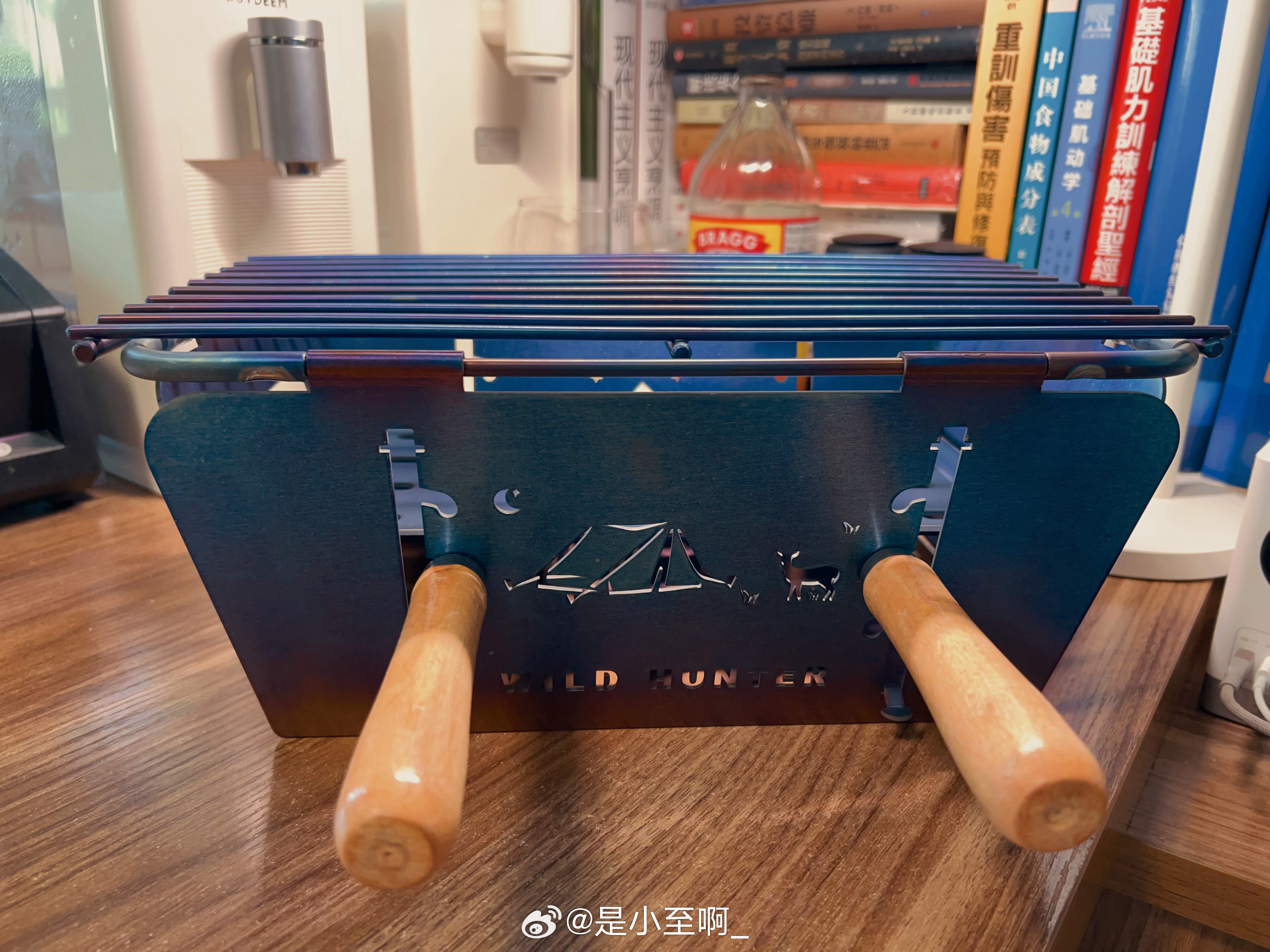 新买的烧烤炉，超级好看！出去烧烤上瘾了哈哈，升级一下炉子