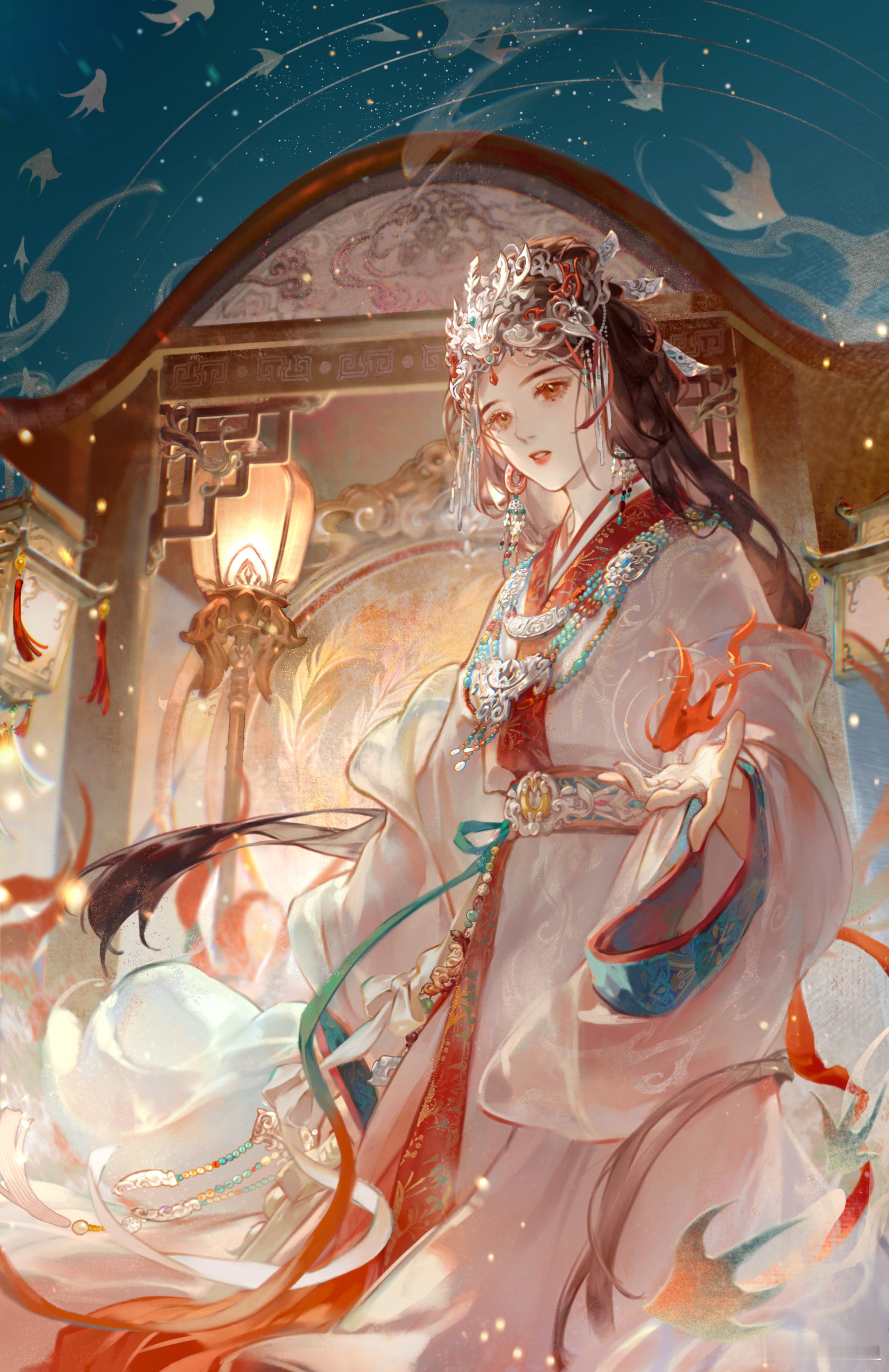 #闪耀暖暖[超话]##闪耀暖暖云端船宴##闪耀暖暖同人#剑斩妖邪，烈火净恶。画了