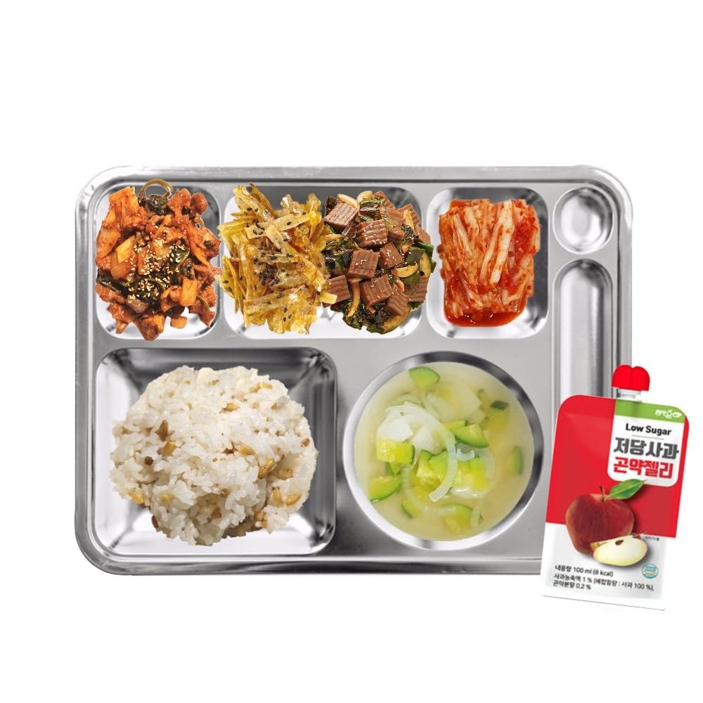260908 入伍 D - 272 🩵东营的午餐🍽️糙米饭土豆西葫芦汤炒鱿鱼