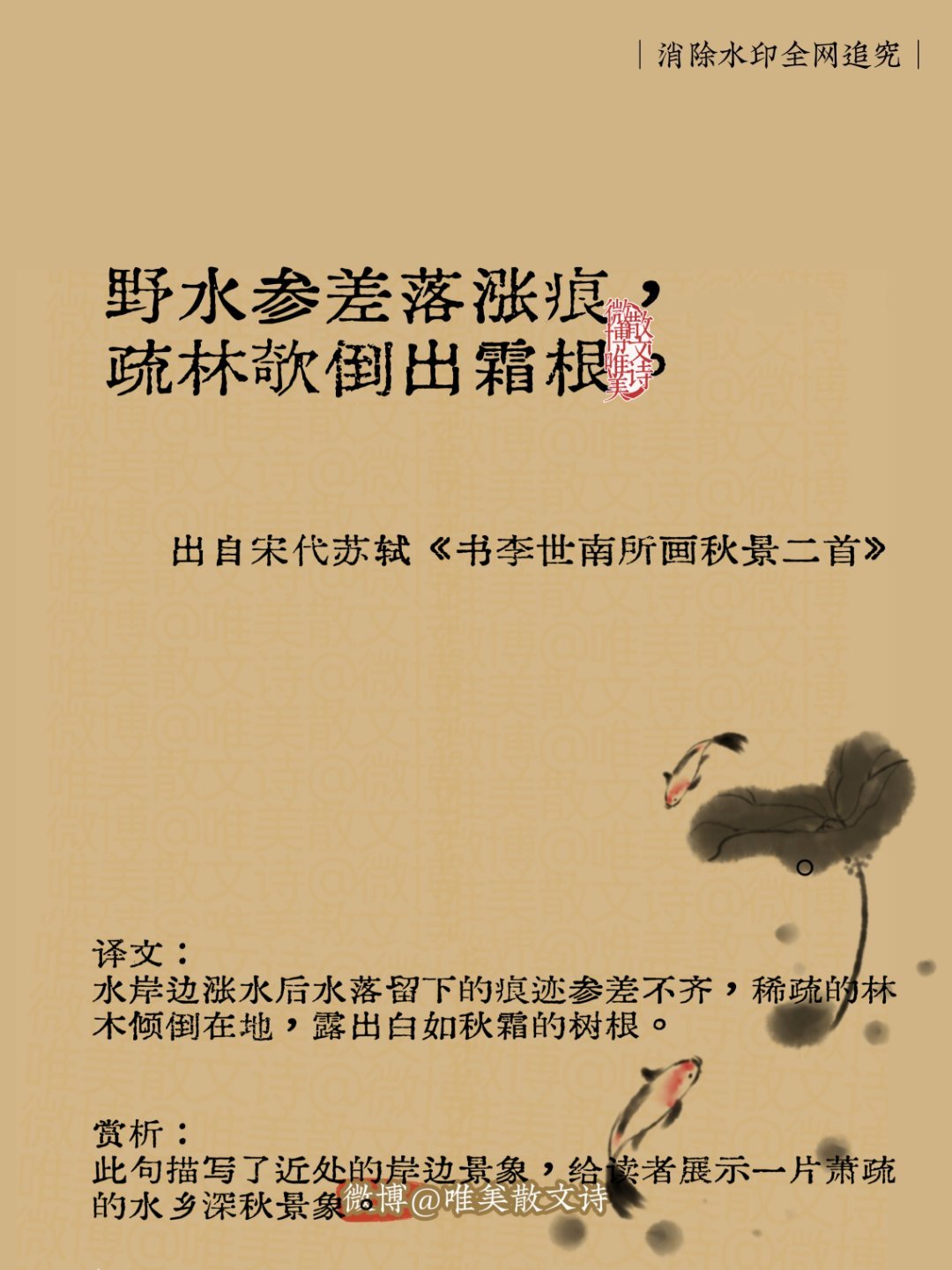 “苏轼怎么说秋天来了？” 