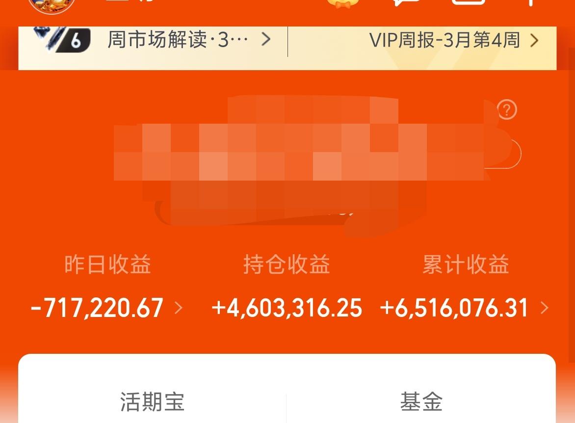 昨天一辆奔驰S又没了，昨天基金－71W，累计收益651W。
昨天美股反弹了，相对