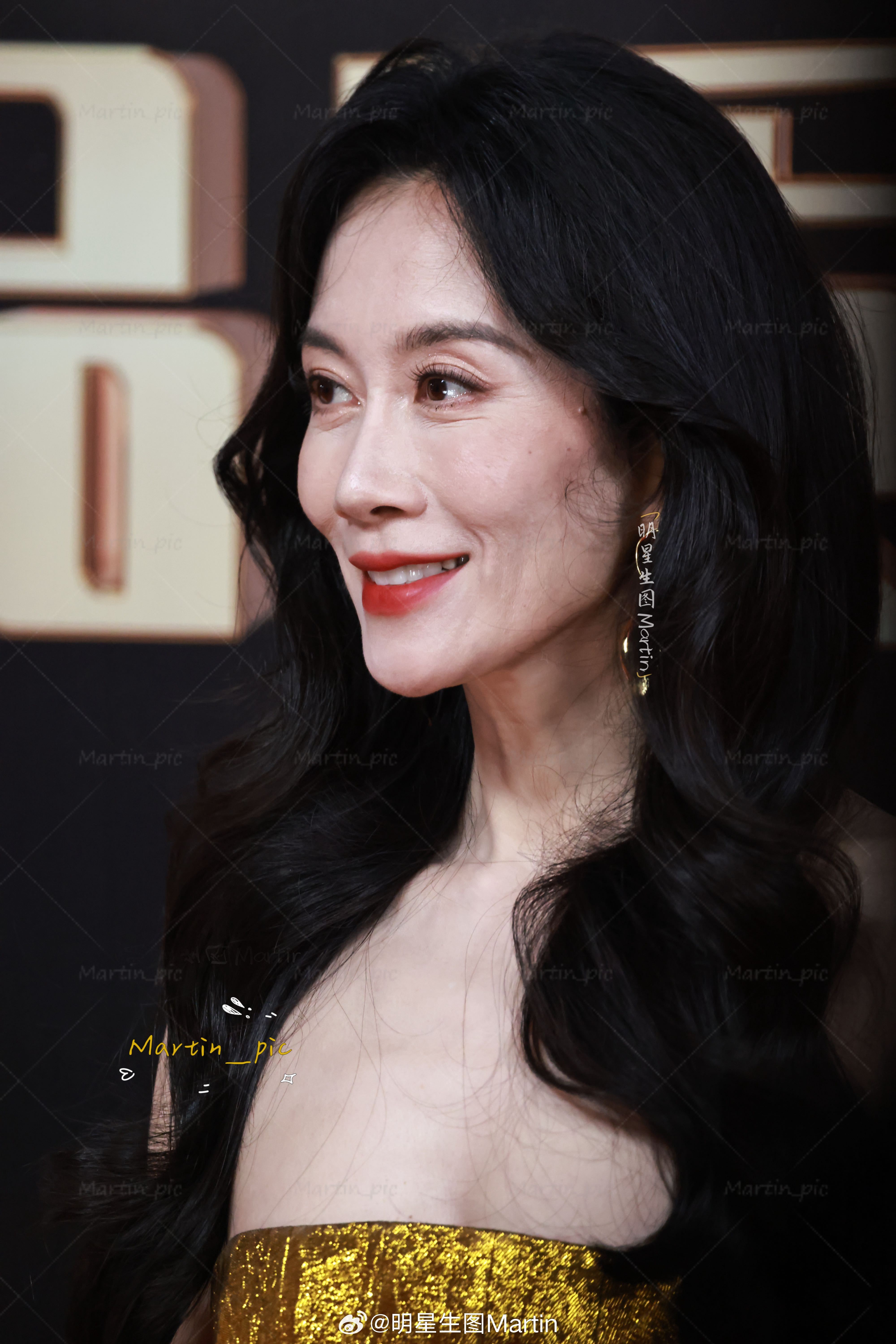 温峥嵘 温峥嵘电视剧品质盛典红毯生图明艳动人的妈咪电视剧品质盛典