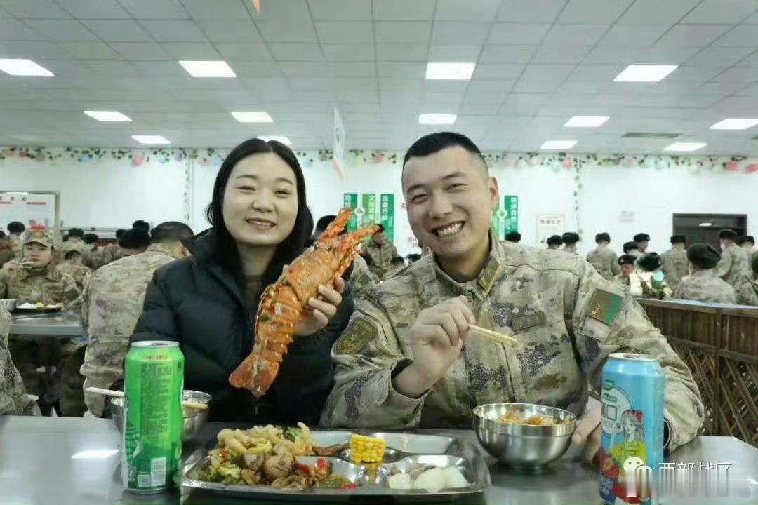 西部战区也能吃上澳洲大龙虾边防战士吃好住好，才能训练好，才能更好保家卫国 