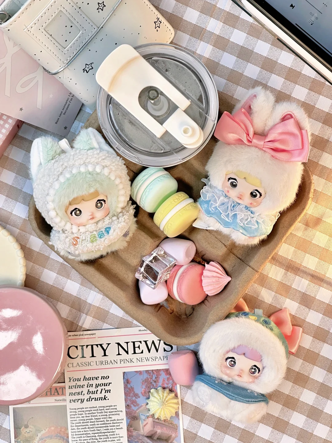 下午茶时间到🍰米宝送上一杯暖乎乎的奶茶