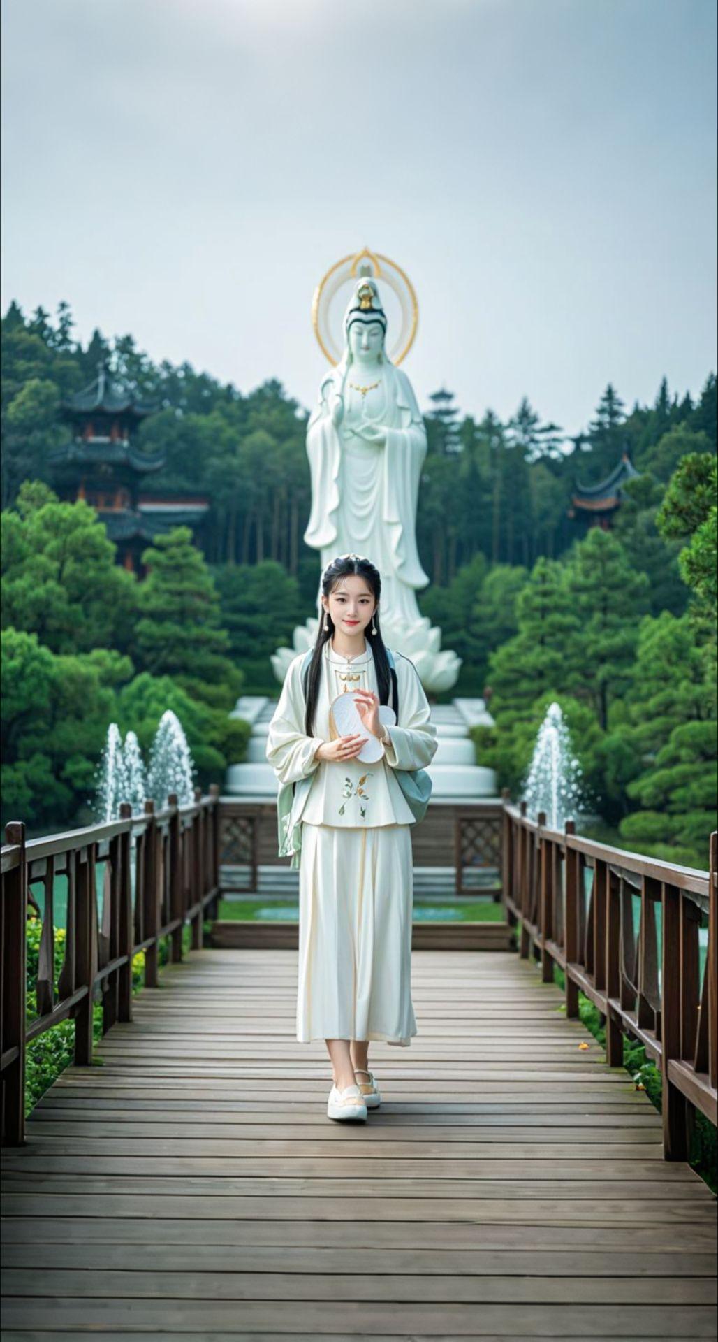 AI扩图 AI梵景佳人照