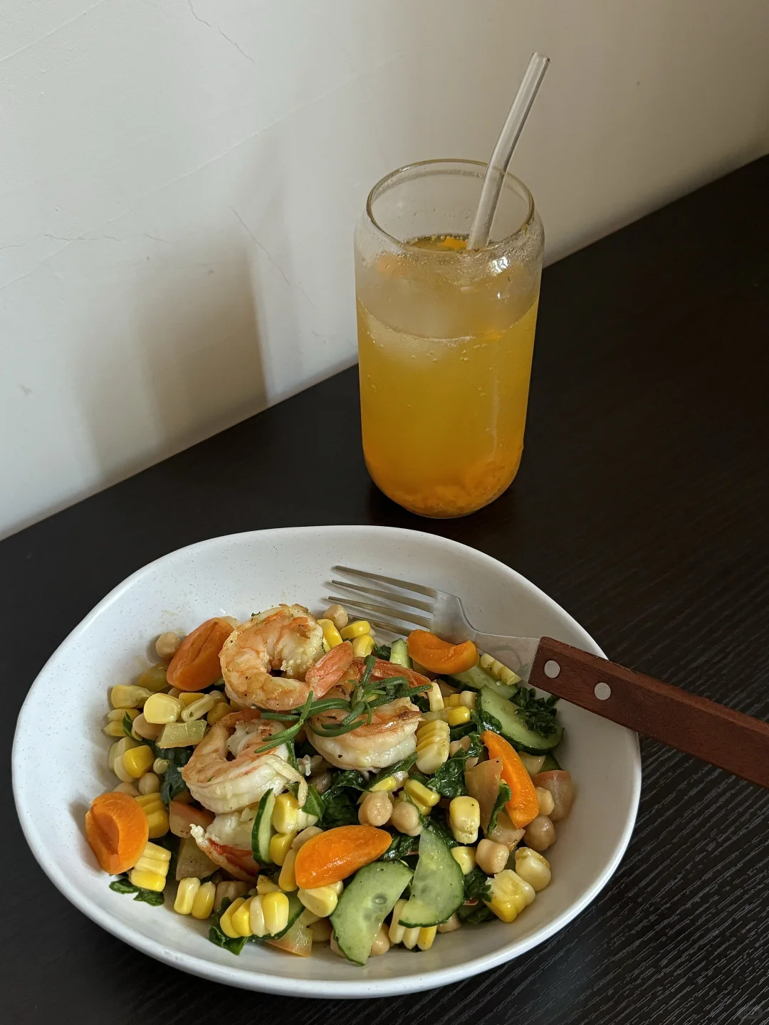 地中海饮食 鹰嘴豆大虾沙拉🥗