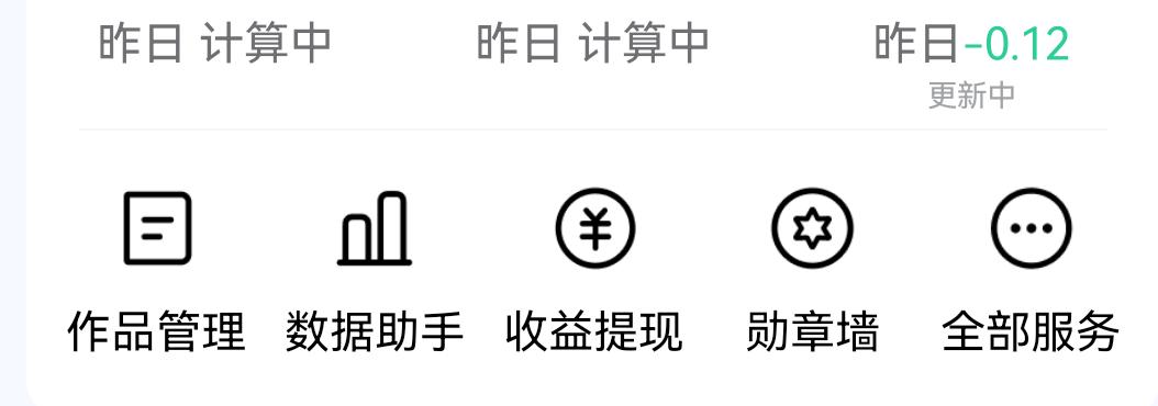 不可思议，我在头条获得负收益！               对着0.12元的负数