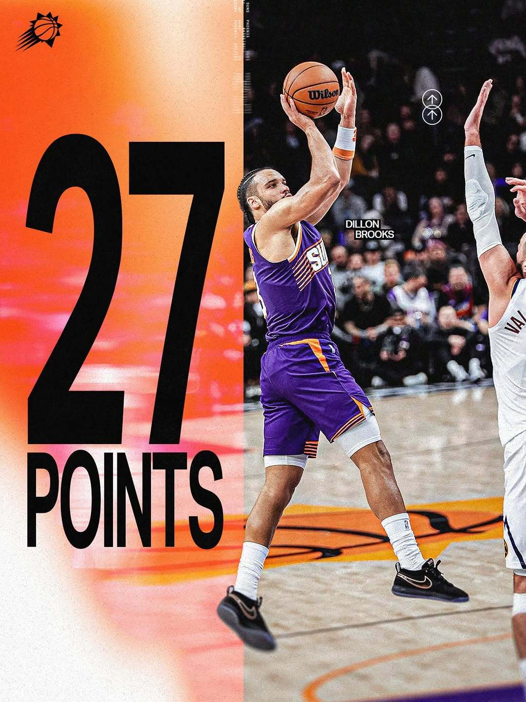 狄龙本赛季第五次单场得分超过25分You are our scorer, Dil