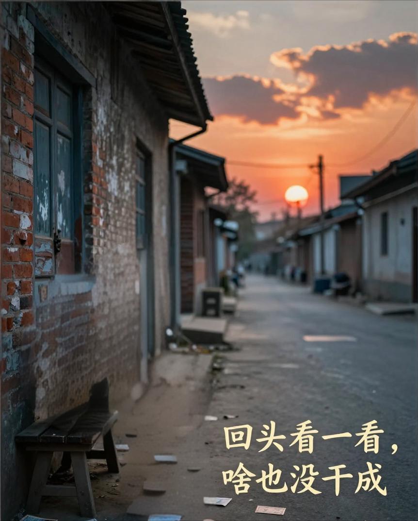 人的一生，最怕的不是路难走，而是回头一看，啥也没干成。
别等到老了才后悔——
年