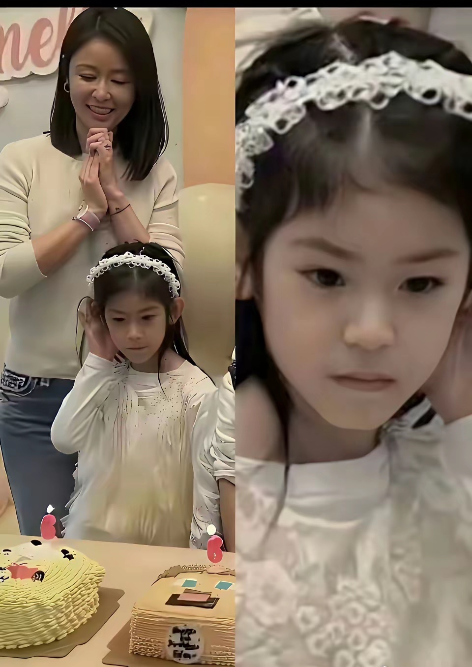 林心如晒出女儿小海豚，长得简直就是缩小版的霍建华啊，难怪她说要找一个帅气老公。 