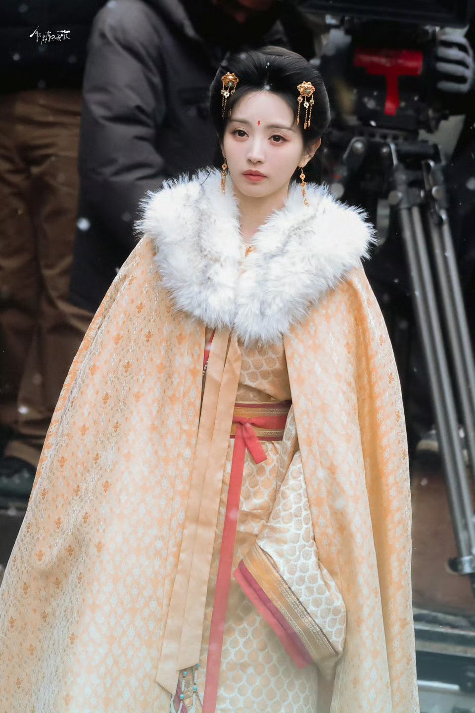 田曦薇嫁金钗雪中路透，太美了田曦薇闫桉雪中吻戏