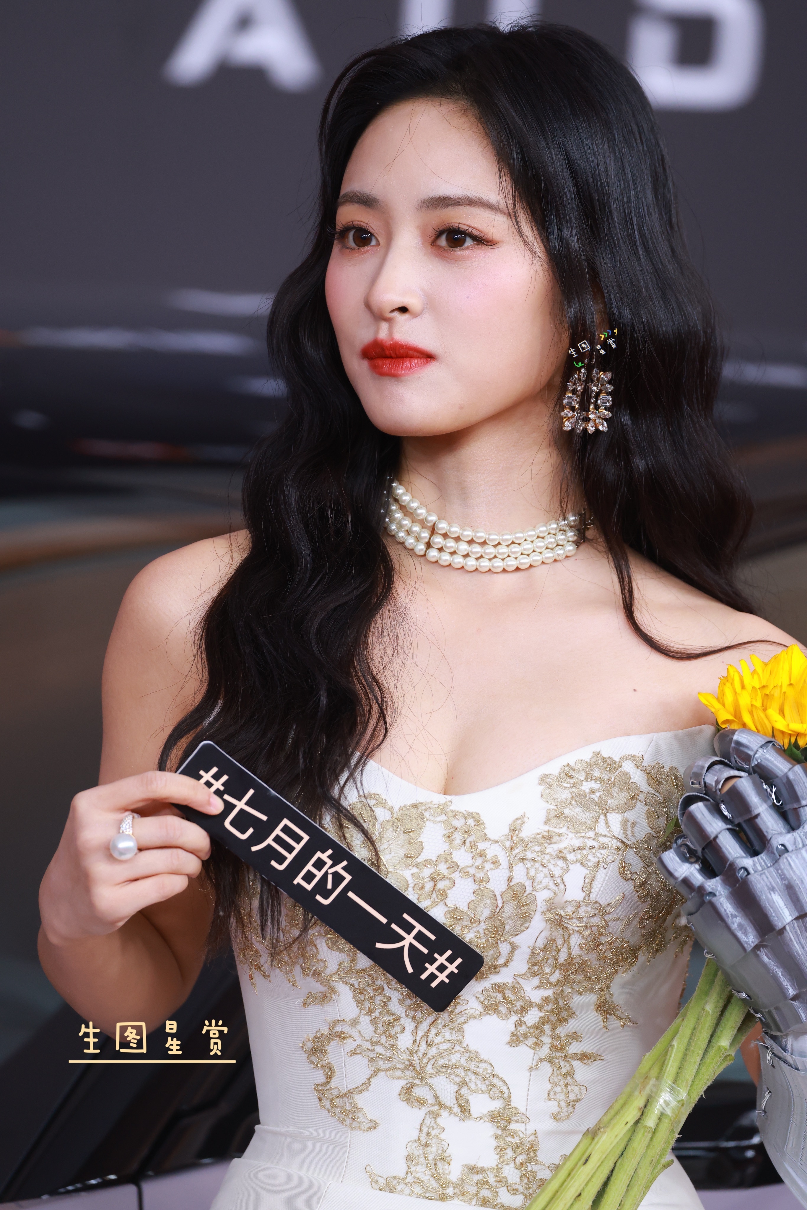 沈月微博视界大会红毯今日份妆造太美啦，生图美过精修[期待]沈月 是公主也是自己的