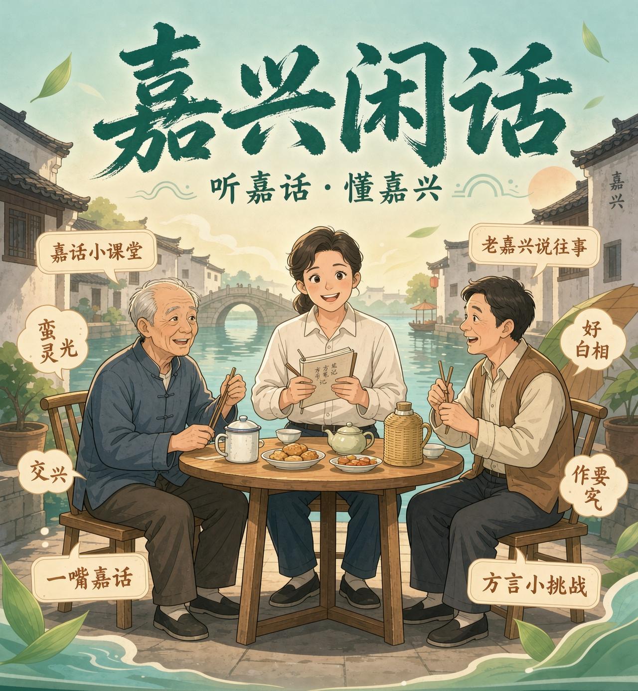 嘉兴方言，俗称“嘉兴闲话”，是吴语太湖片苏沪嘉小片的一种方言，与苏州话、上海话差