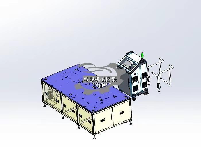三工位设备下机架3D模型图纸下载_机械数。图纸介绍 ：三工位设备下机架行业用途 