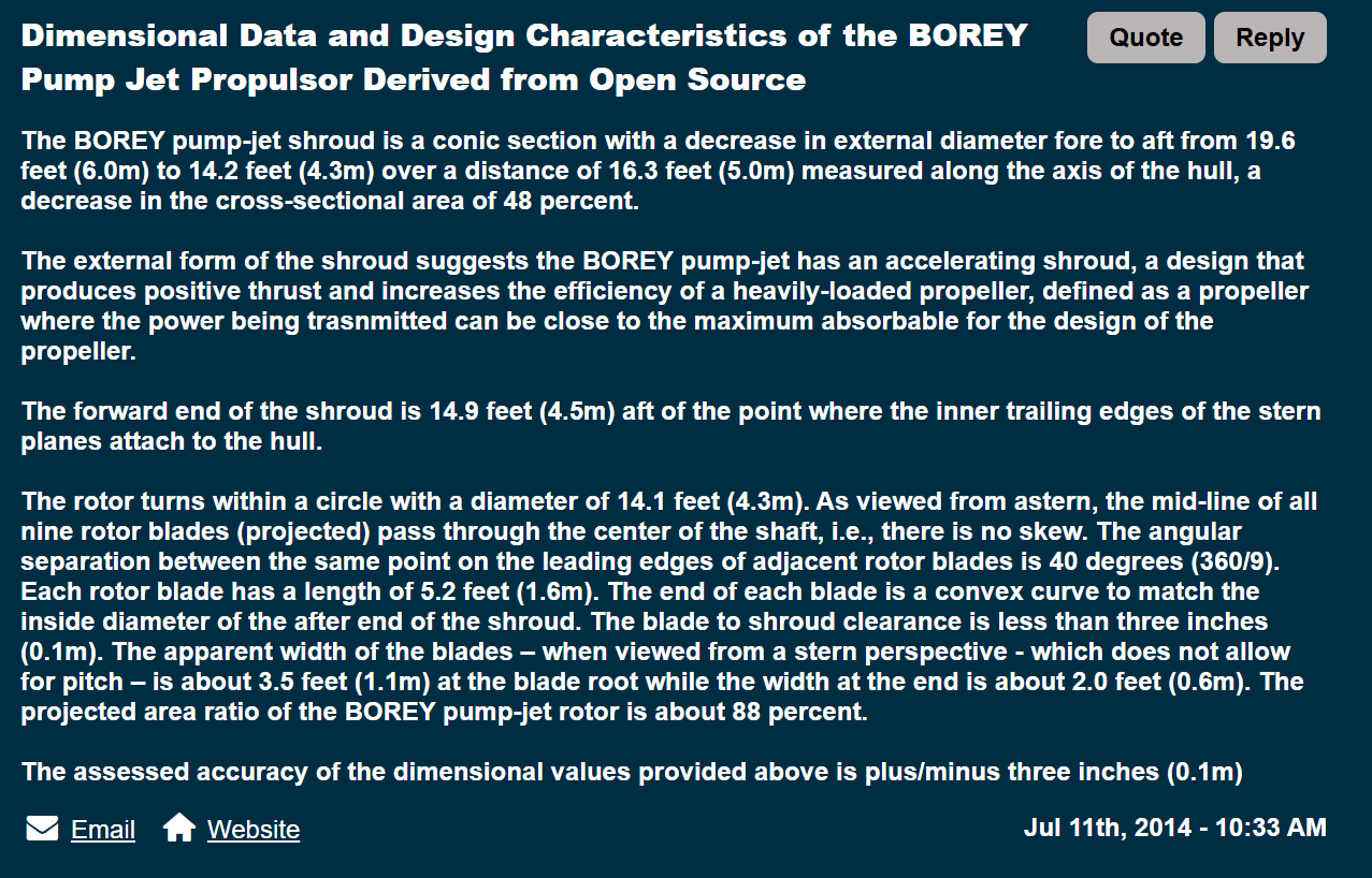 烽火问鼎计划每天认识一件兵器 955A型“北风之神-A”级战略核潜艇的泵喷本体首