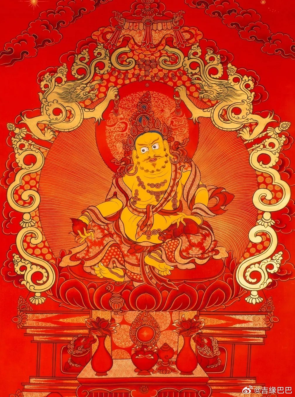 礼拜财神之首黄财神🙏🙏🙏；虔诚祈愿，黄财神将助你聚财守业，偶遇偏财，福泽绵