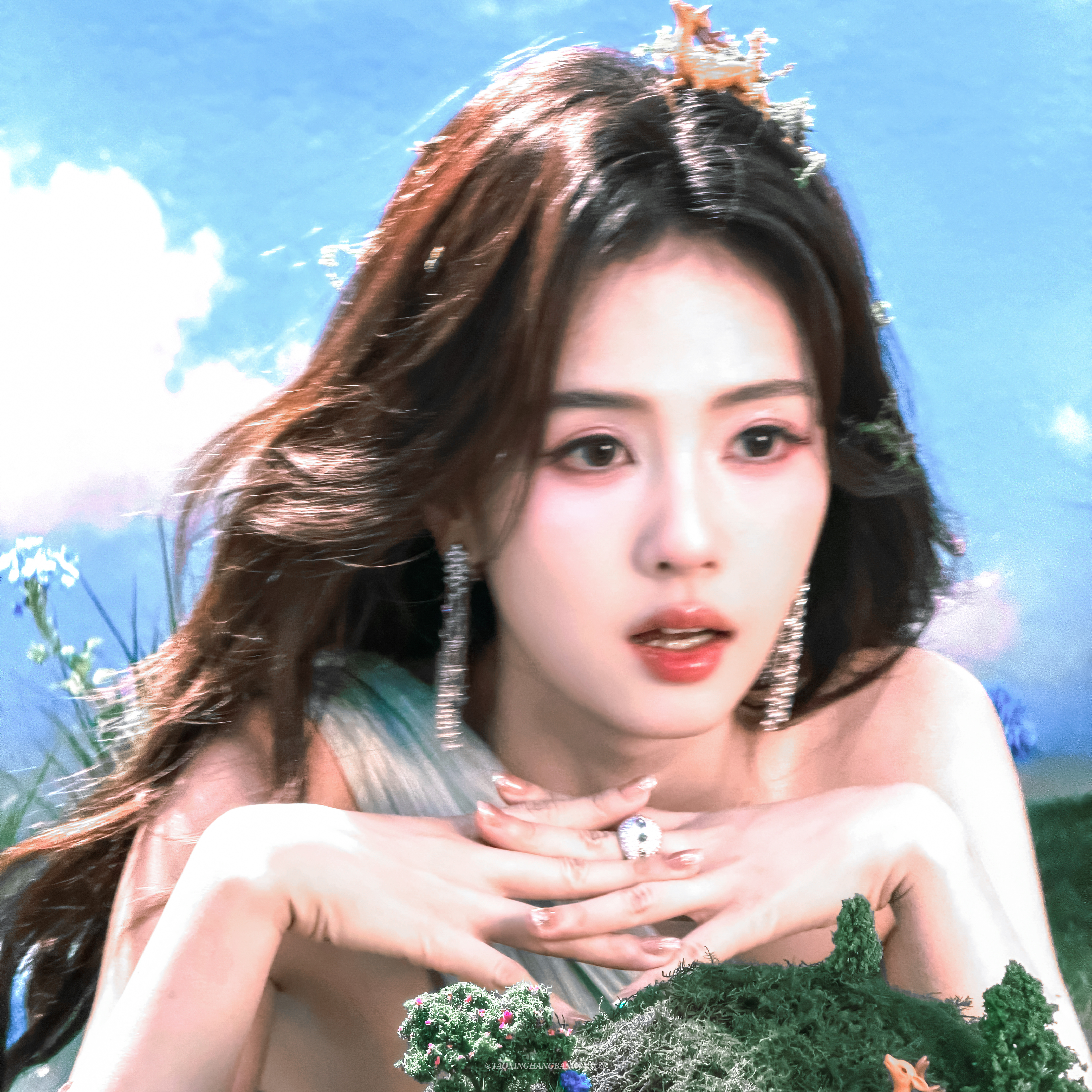 白鹿 😍白鹿叶璃😍白鹿莫离“日头没有辜负我们，我们也切莫辜负日头”