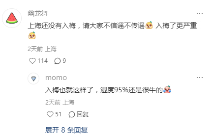 一张图证明现在上海湿度有多大 路边长蘑菇了 
