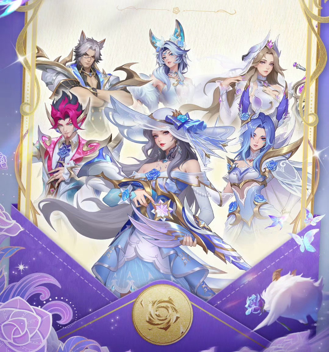 LOL手游2025水晶玫瑰立绘宣传图英雄联盟 ​​​