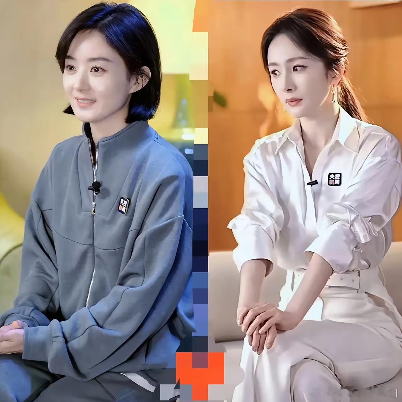 左边赵丽颖 右边杨幂，她俩有可比性吗？我觉得除了岁数相仿，都是离异有娃那是一点可