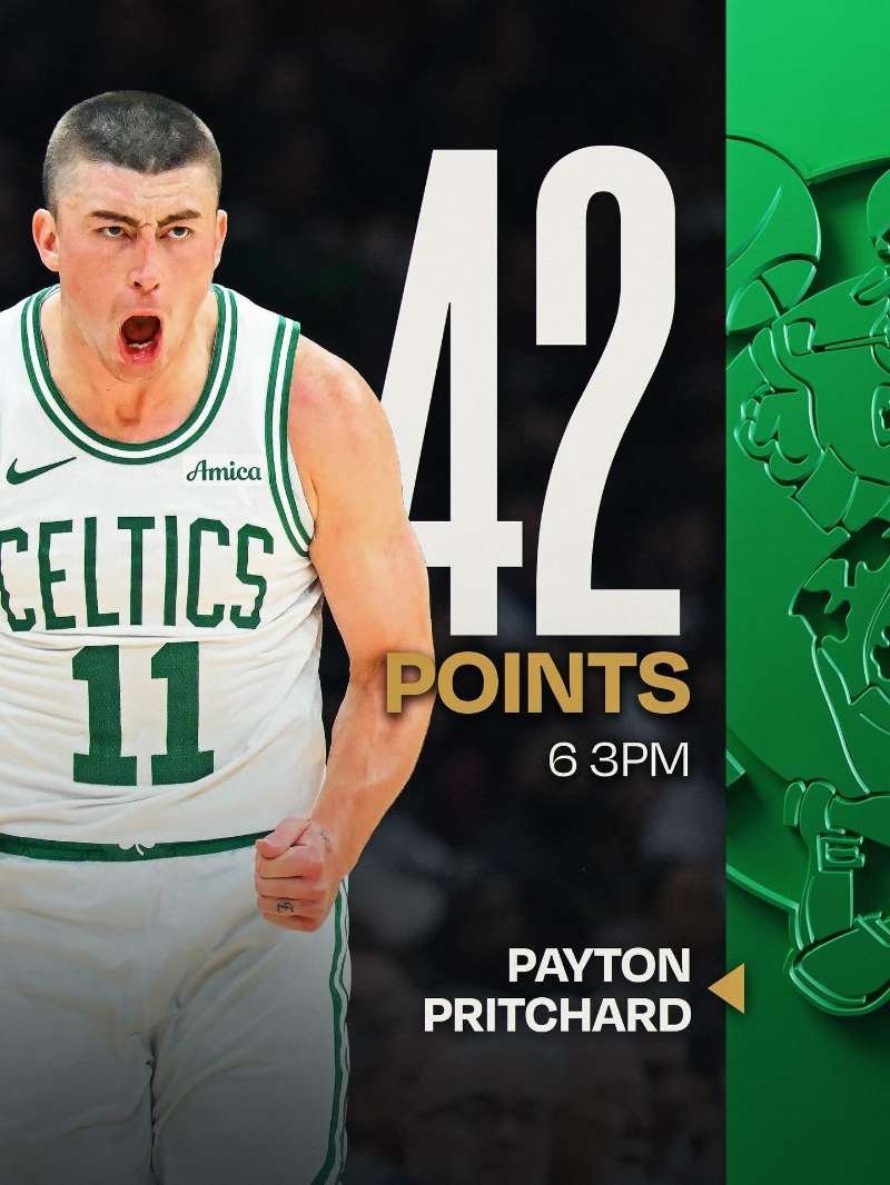 6记三分球，全场最高42分，今天的普里查德，是个什么水平？凯尔特人热爱日记
