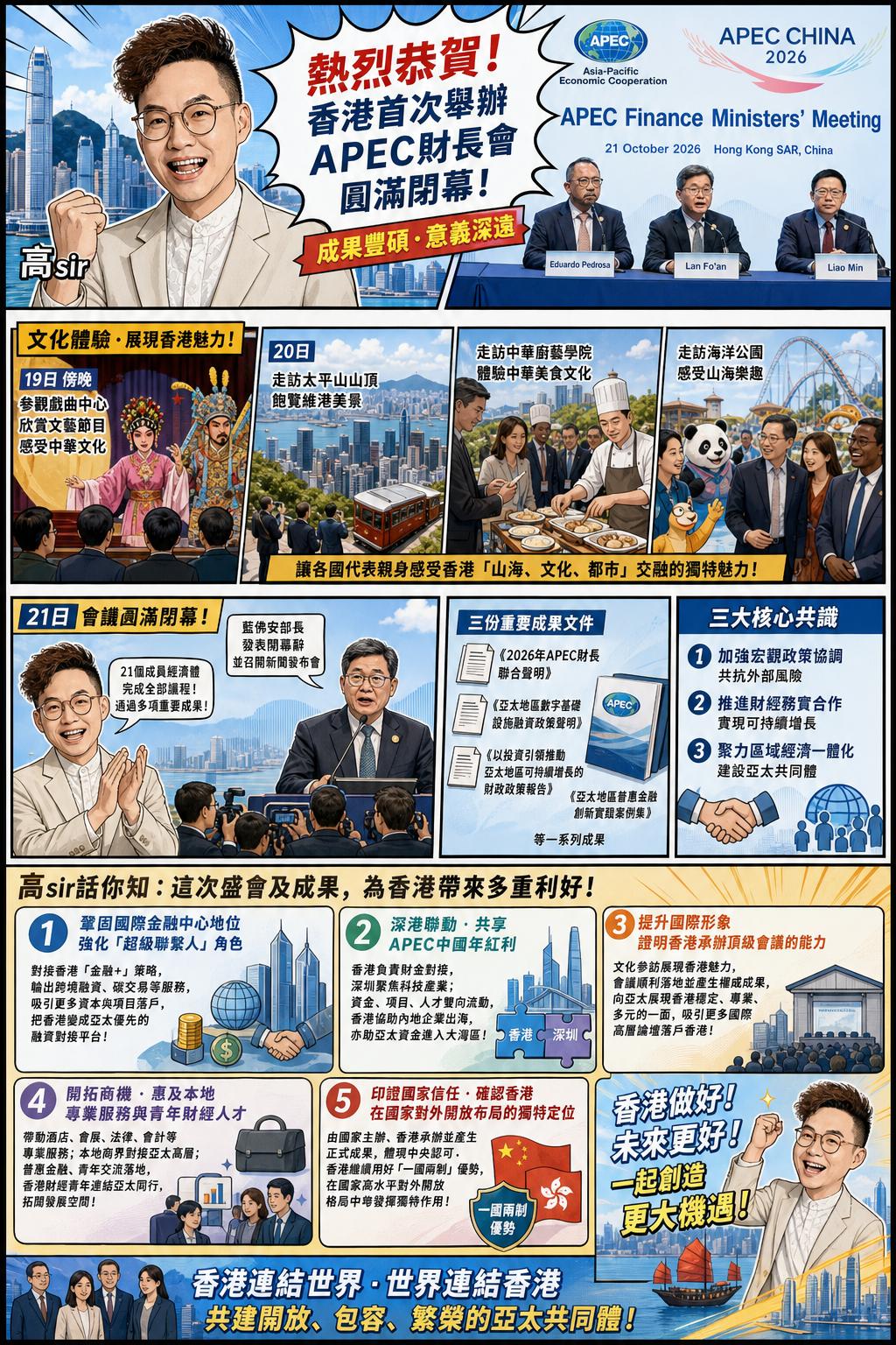 APEC财长会｜香港首次举办圆满闭幕，成果丰硕，对香港意义深远
 
2026年亚