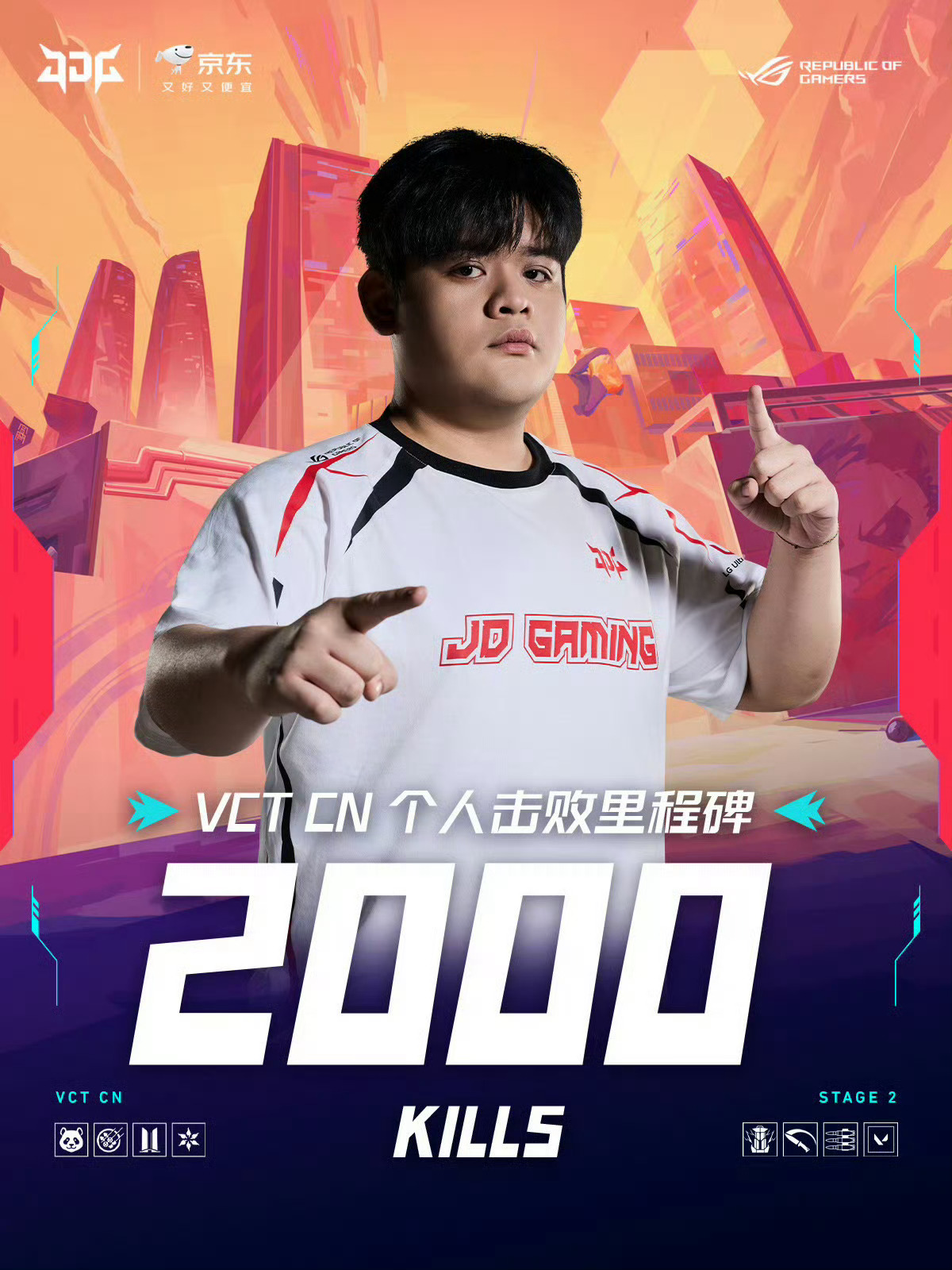 VCTCN里程碑：恭喜在VCT CN联赛解锁2000击败里程碑！ Yuicaw解