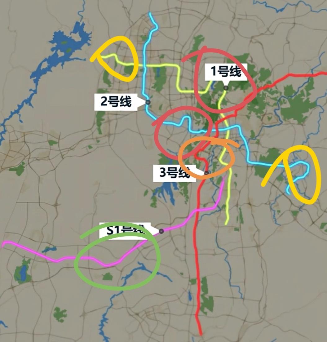 为什么贵阳的地铁有这么多的几字湾？当初在设计线路的时候为啥没有修建的直顺一些，难