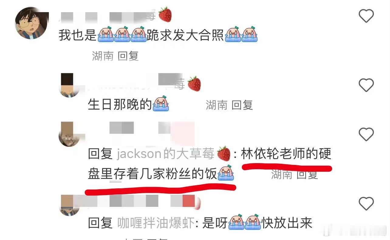 #林依轮硬盘里存了几家粉丝的饭# 好消息：跟自家哥哥有了大合影。坏消息：照片都在